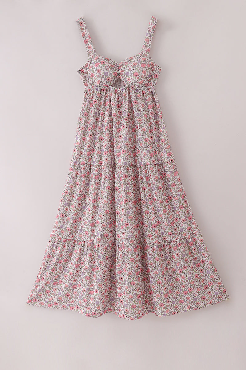 Purple Floral Mom and Me Dress