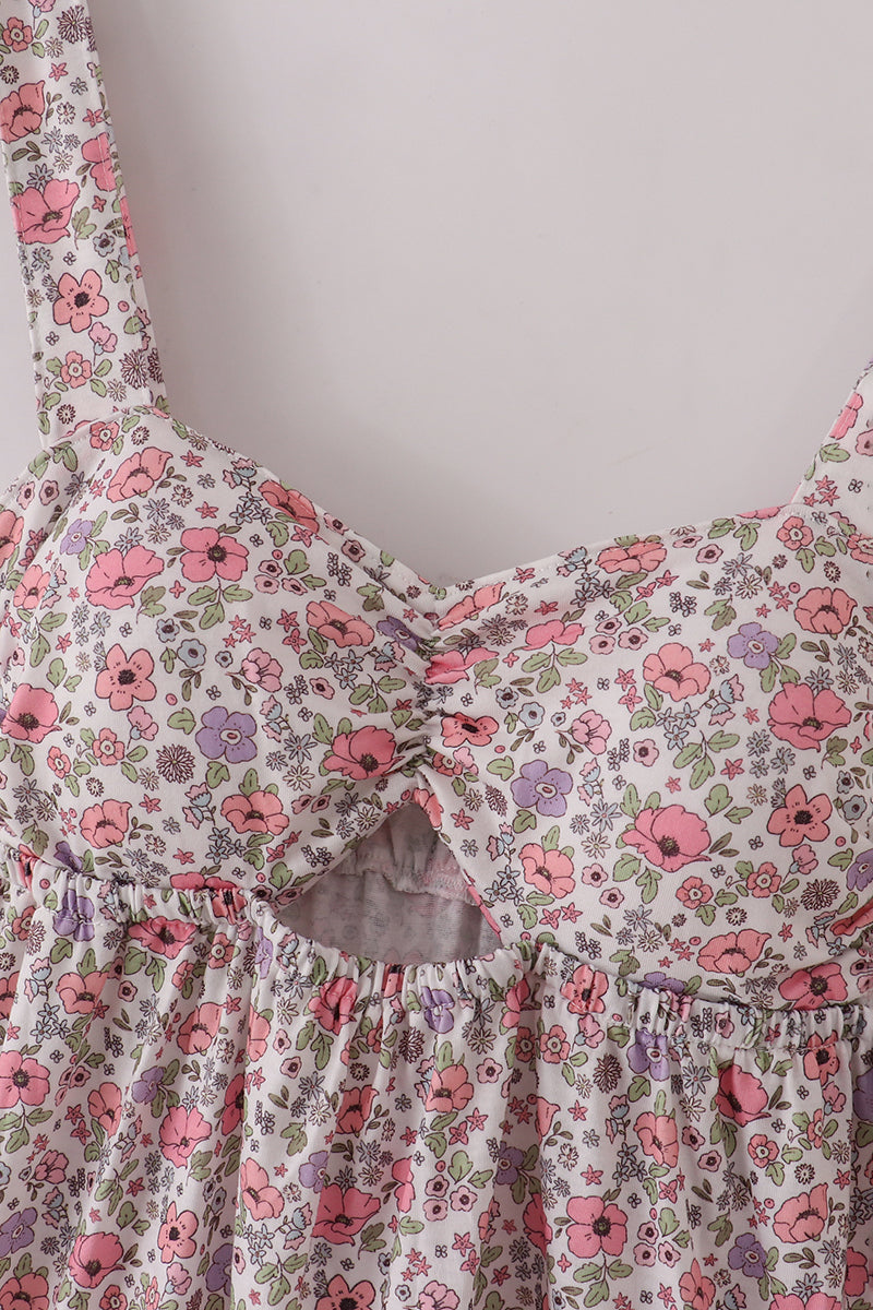 Purple Floral Mom and Me Dress