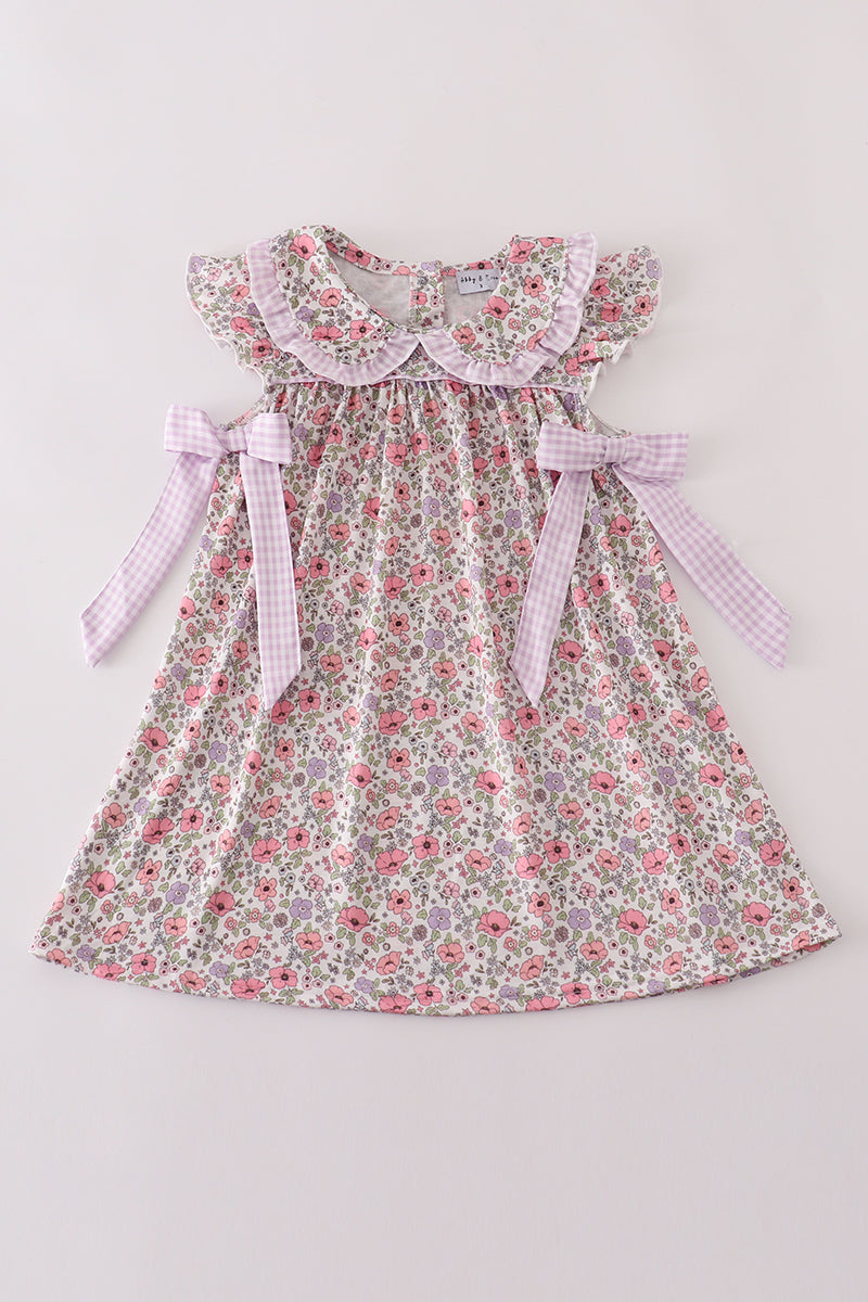 Purple Floral Mom and Me Dress