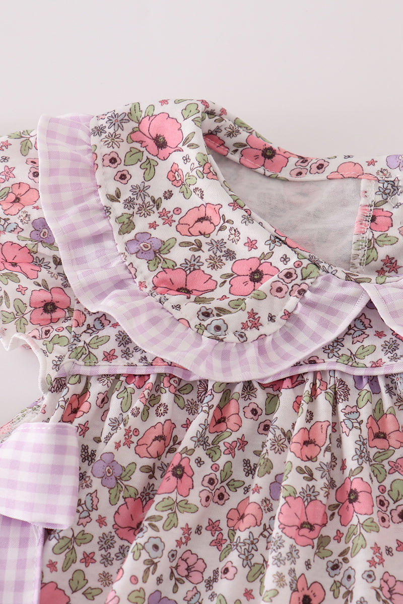 Purple Floral Mom and Me Dress