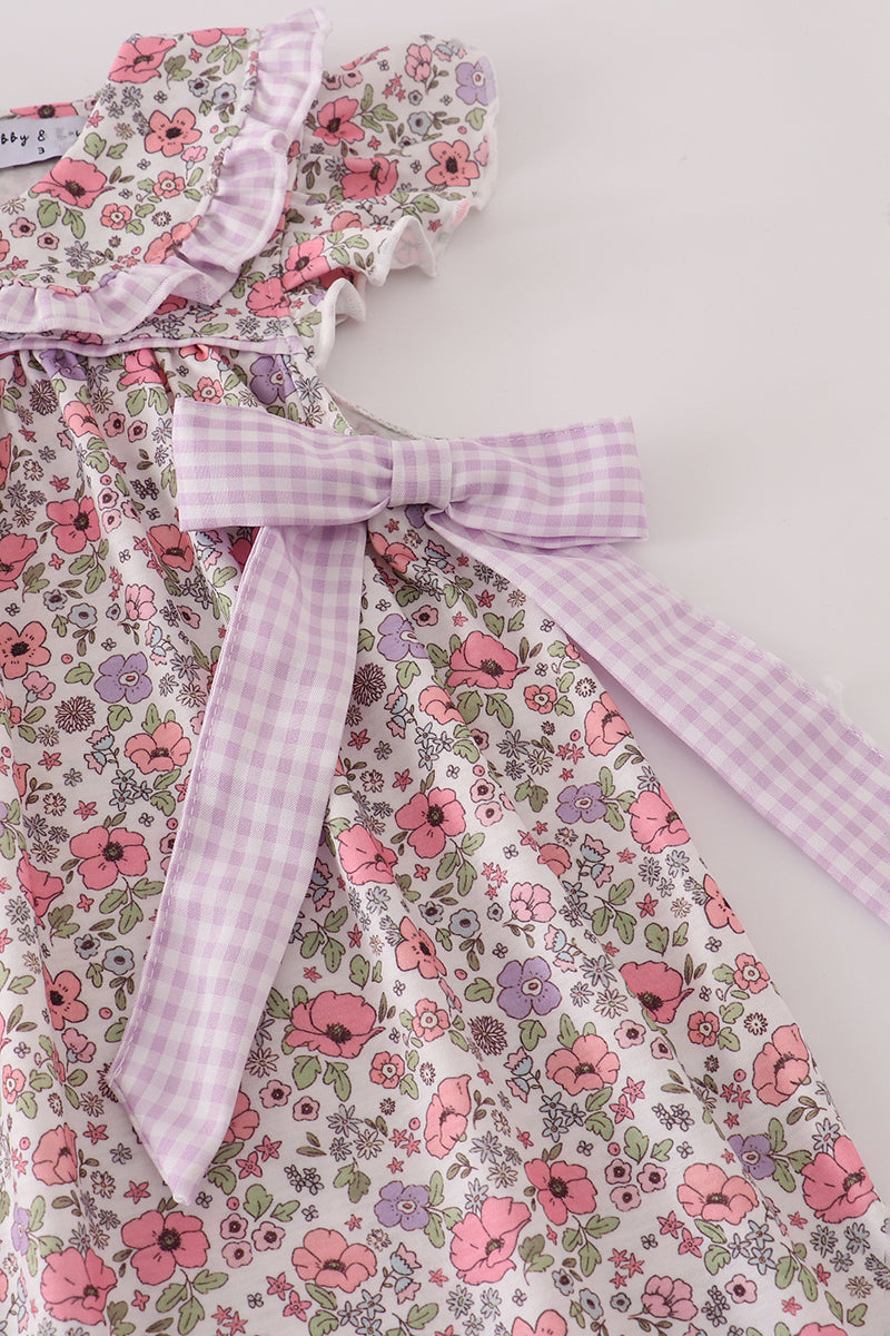 Purple Floral Mom and Me Dress