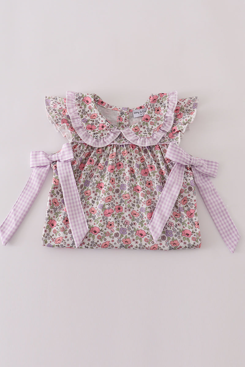 Purple Floral Mom and Me Dress